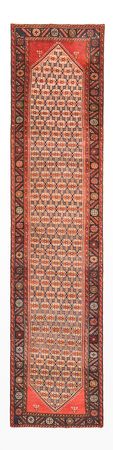 Tapis de couloir Tapis persan - Nomadic - 393 x 90 cm - rouge clair