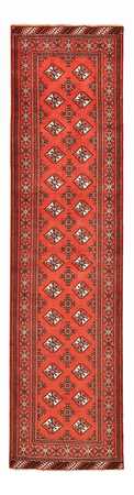 Loper Turkaman tapijt - 376 x 98 cm - rood