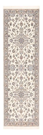 Tapis de couloir Tapis persan - Nain - Royal - 225 x 70 cm - blanc