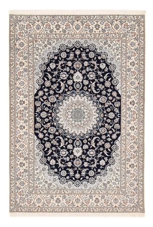 Tapis persan - Nain - Premium - 306 x 210 cm - bleu foncé