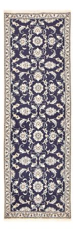 Tapis de couloir Tapis persan - Nain - 241 x 79 cm - bleu foncé