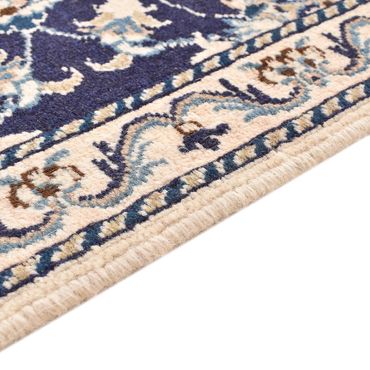 Tapis de couloir Tapis persan - Nain - 241 x 79 cm - bleu foncé