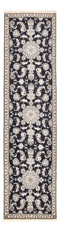 Tapis de couloir Tapis persan - Nain - 292 x 78 cm - bleu foncé