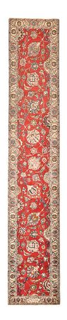 Loper Perzisch tapijt - Tabriz - 398 x 72 cm - rood