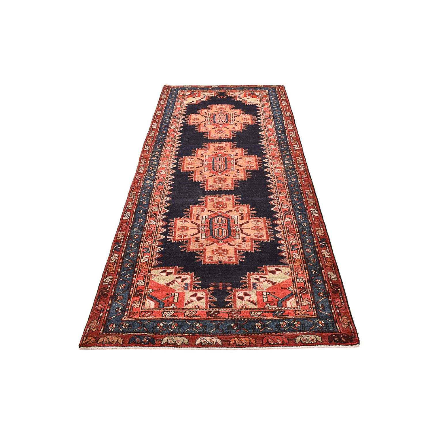 Tapis de couloir Tapis persan - Nomadic - 315 x 125 cm - multicolore