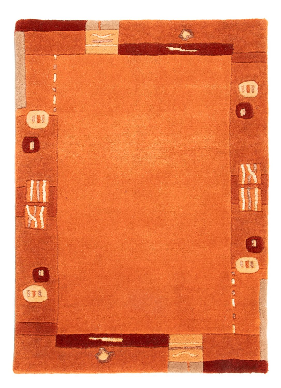 Nepal Teppich - 90 x 60 cm - orange