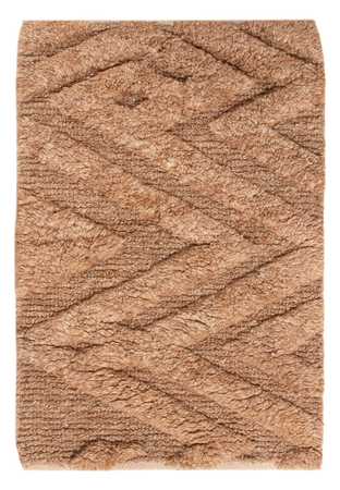 Alfombra de lana - 90 x 60 cm - beige oscuro