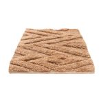 Tapis en laine - 90 x 60 cm - beige foncé