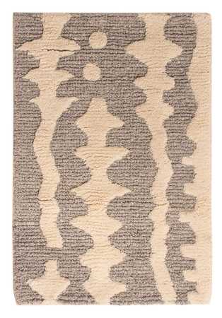 Tapis en laine - 90 x 60 cm - beige