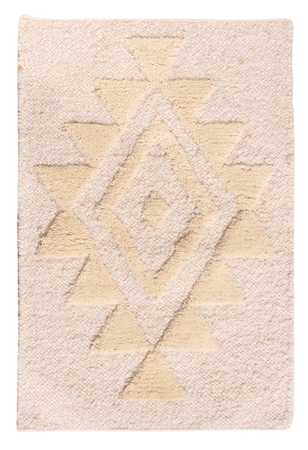 Tappeto di lana - 90 x 60 cm - beige