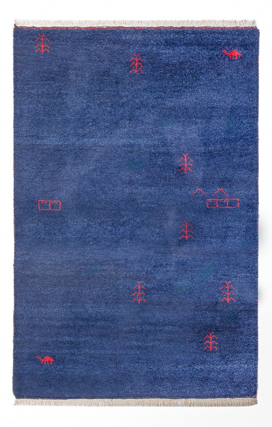 Gabbeh Teppich - Indus - 180 x 120 cm - dunkelblau