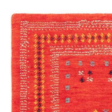 Tappeto Gabbeh - Loribaft Softy - 90 x 60 cm - rosso