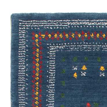 Gabbeh Tapijt - Loribaft Softy - 90 x 60 cm - blauw