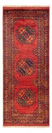 Loper Afghaans tapijt - 206 x 84 cm - rood