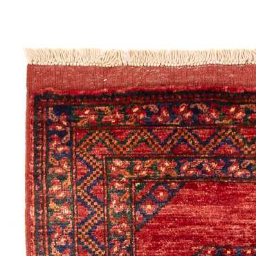 Tapis de couloir Tapis afghan - 206 x 84 cm - rouge