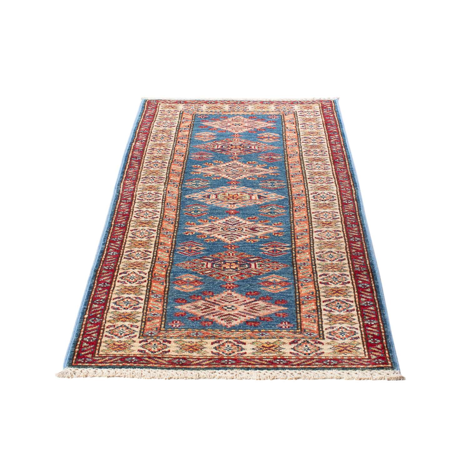 Tappeto corsia Tappeto Ziegler - Kazak - 177 x 63 cm - blu chiaro