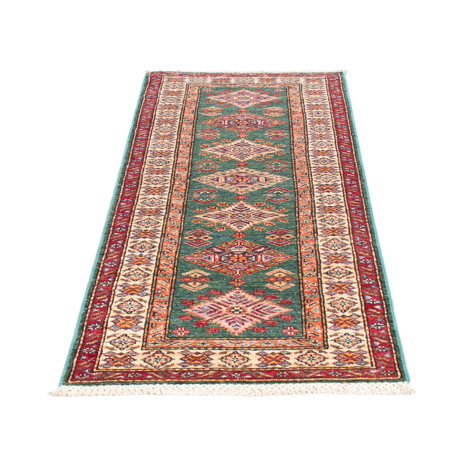 Tapis de couloir Tapis Ziegler - Kazak - 184 x 61 cm - vert