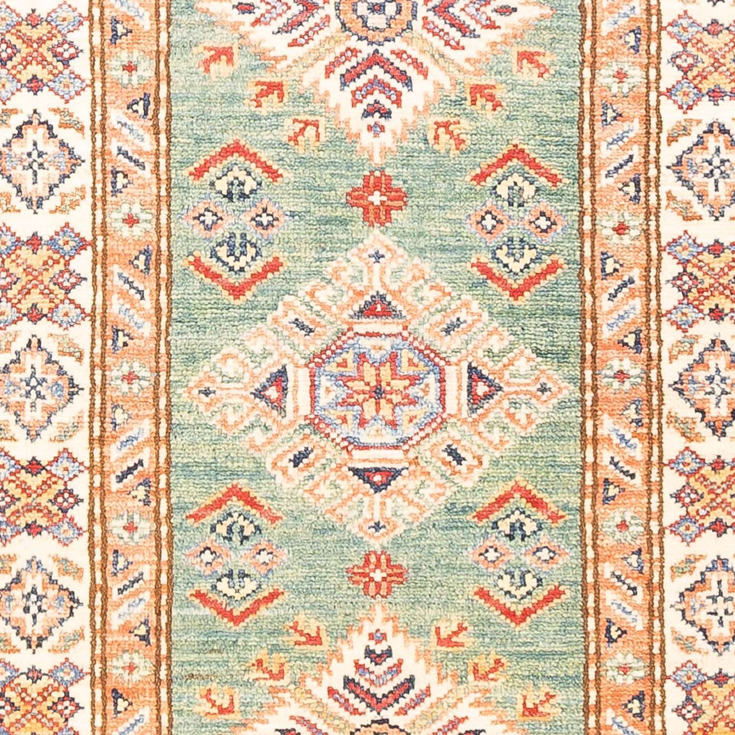 Runner Ziegler Carpet - Kazak - 185 x 61 cm - ljusgrön