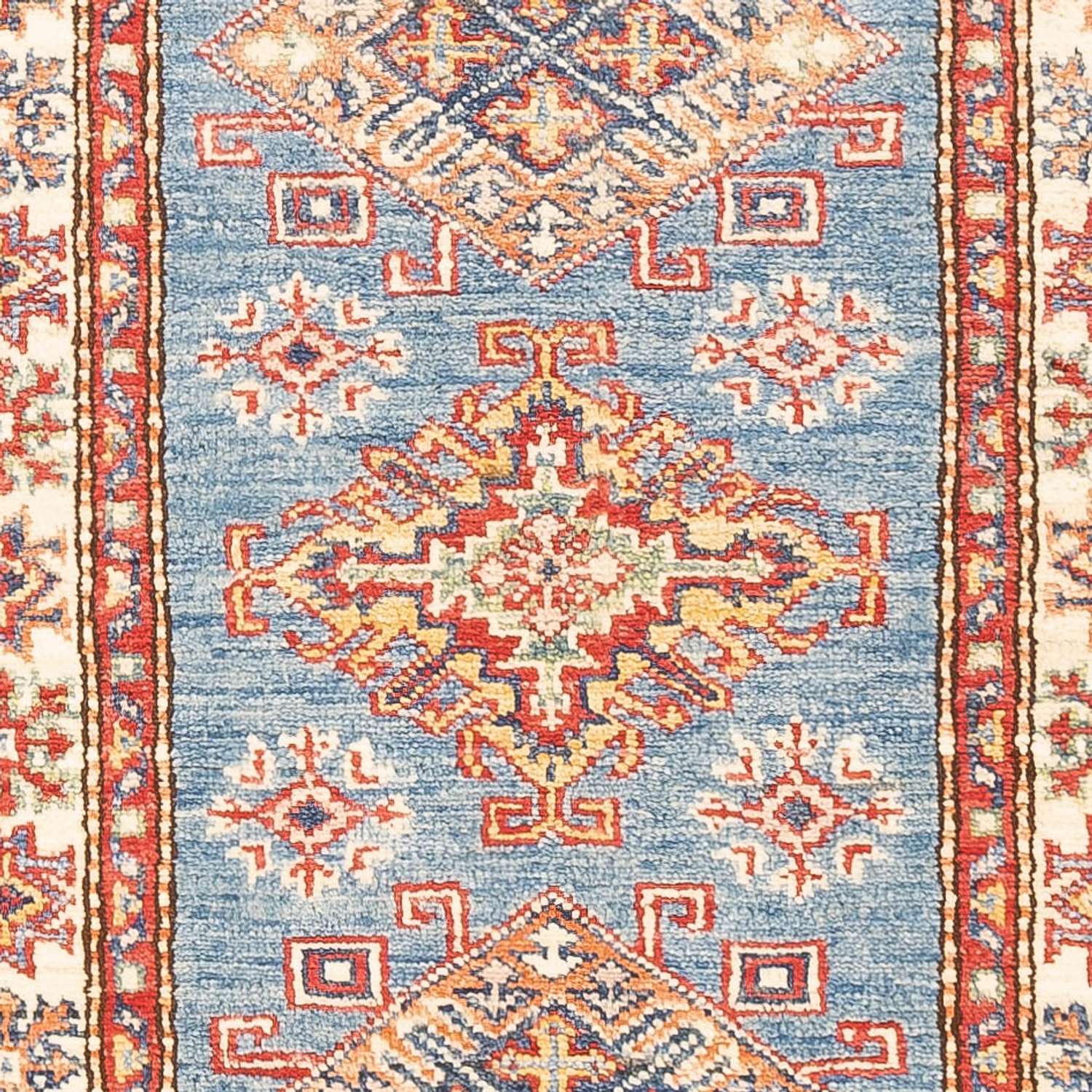 Løper Ziegler Teppe - Kazak - 185 x 60 cm - lyseblå