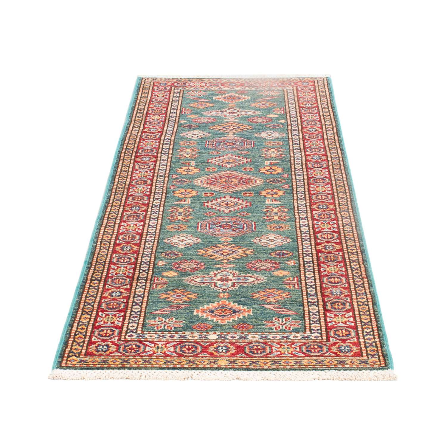 Tapis de couloir Tapis Ziegler - Kazak - 188 x 61 cm - vert clair