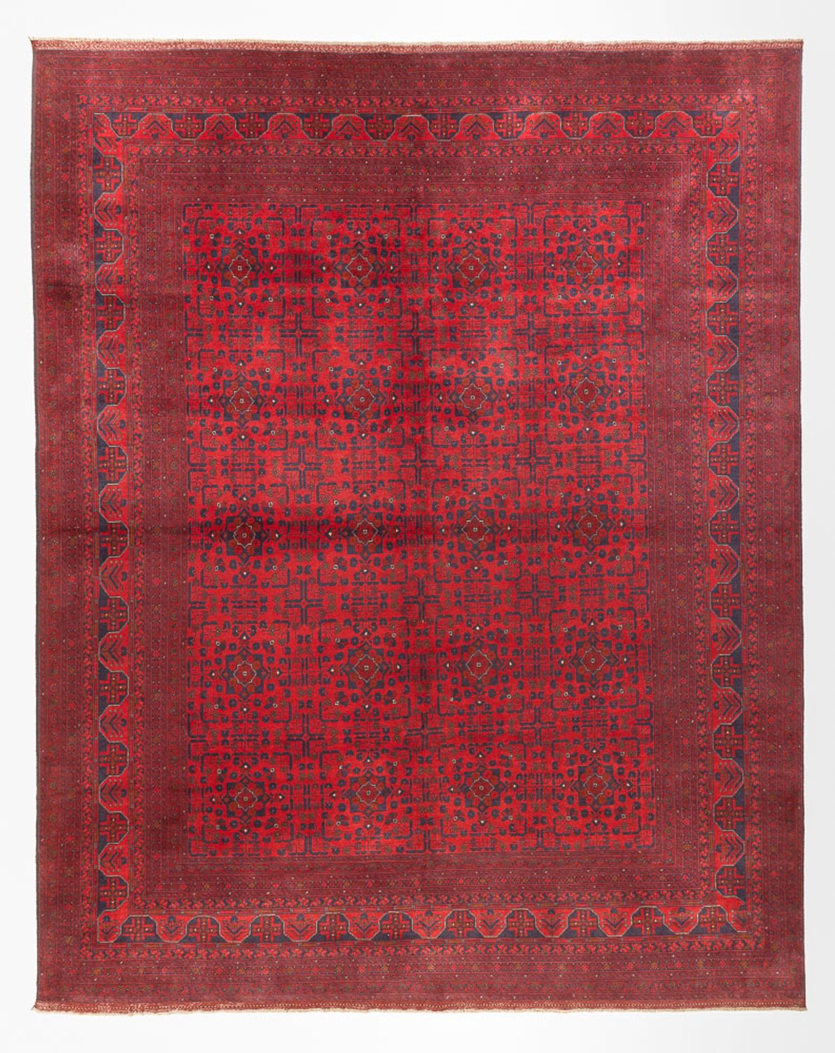 Afghan Teppich - Kunduz - 397 x 313 cm - rot