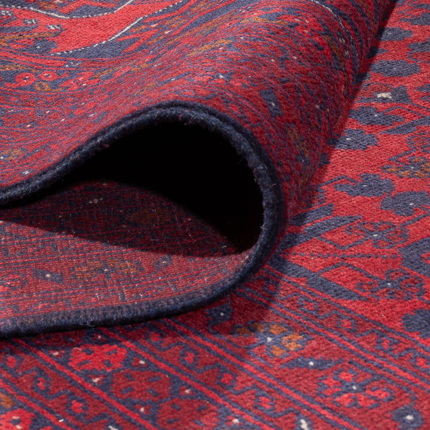 Alfombra afgana - Kunduz - 397 x 313 cm - rojo