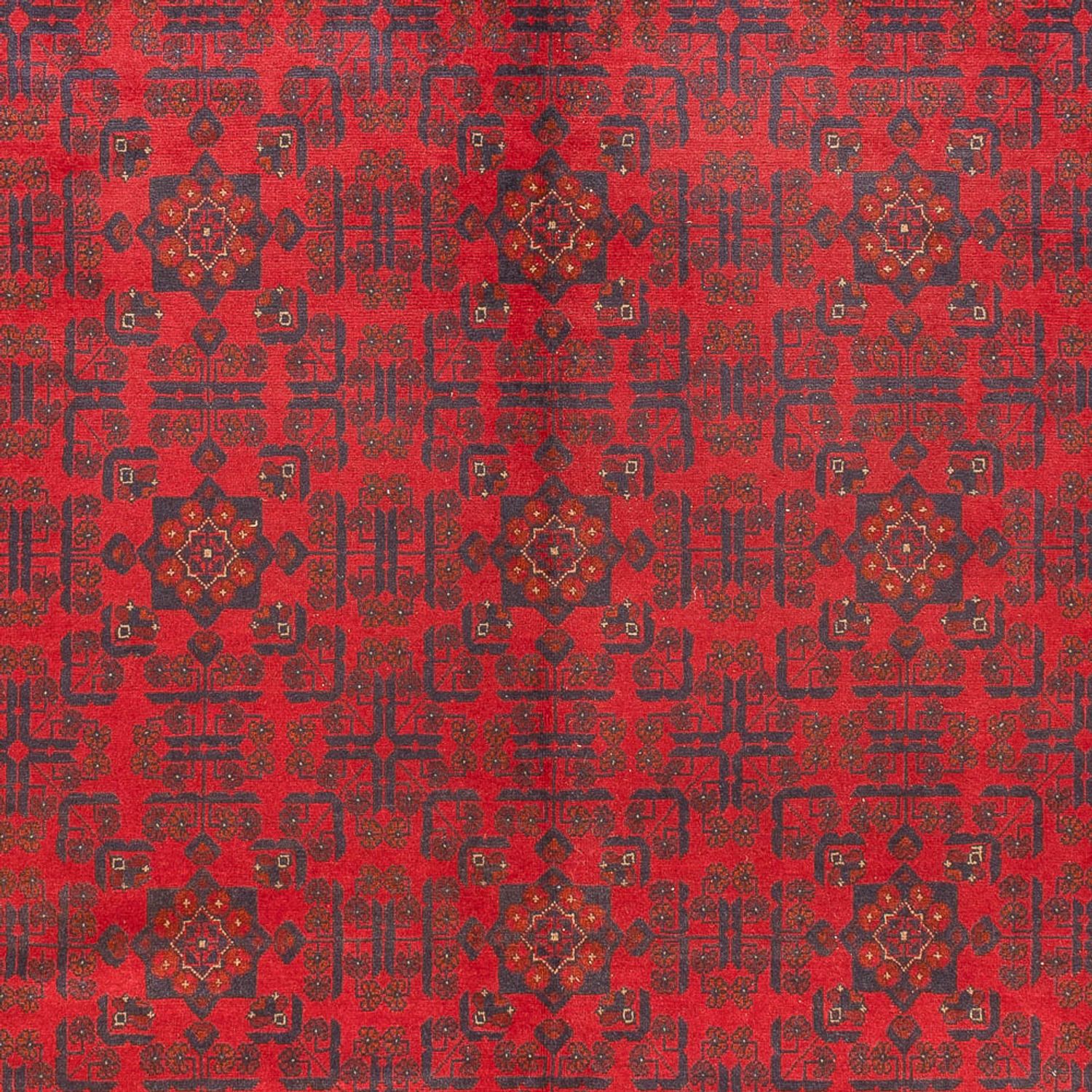 Tapete afegão - 391 x 305 cm - bordeaux vermelho