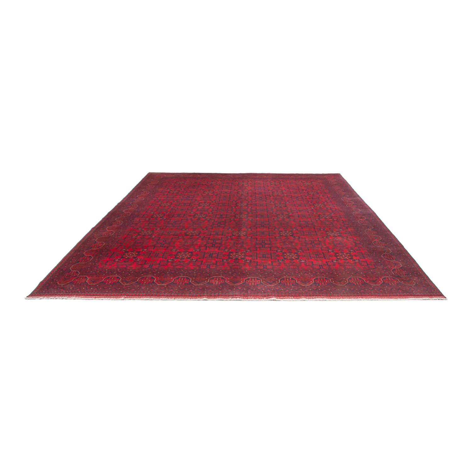 Tappeto afgano - 391 x 305 cm - rosso bordeaux