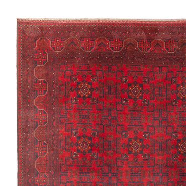 Tapis afghan - 391 x 305 cm - rouge bordeaux