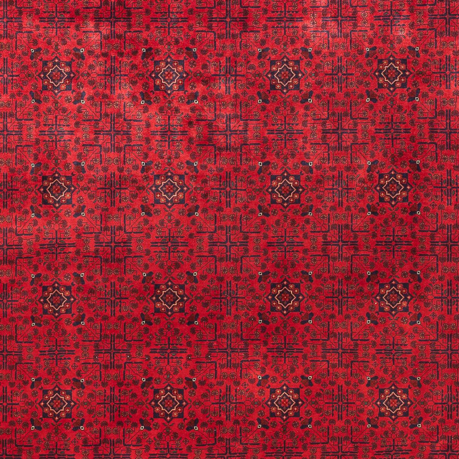 Tapis afghan - 404 x 298 cm - rouge