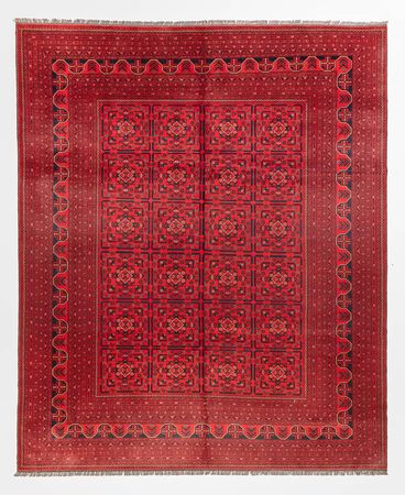 Afghan Teppich - Kunduz - 366 x 297 cm - rot