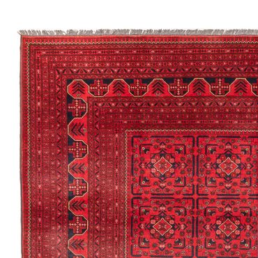 Tapis afghan - Kunduz - 366 x 297 cm - rouge