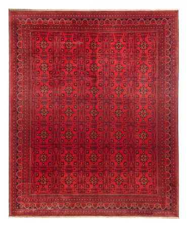 Tapis afghan - Kunduz - 382 x 309 cm - rouge