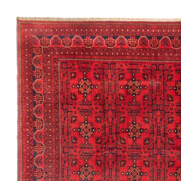 Alfombra afgana - Kunduz - 382 x 309 cm - rojo