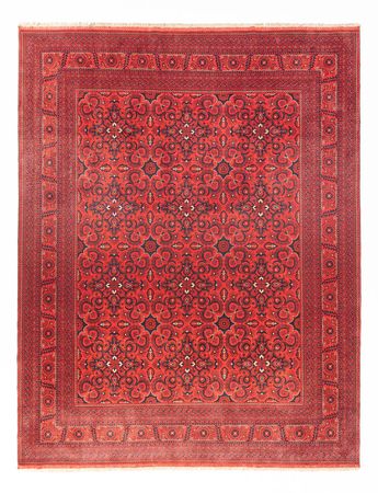 Alfombra afgana - Kunduz - 379 x 297 cm - rojo