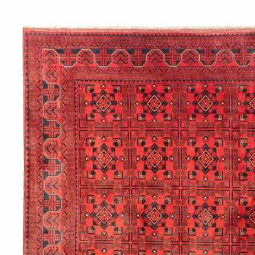 Tapis afghan - Kunduz - 391 x 295 cm - rouge