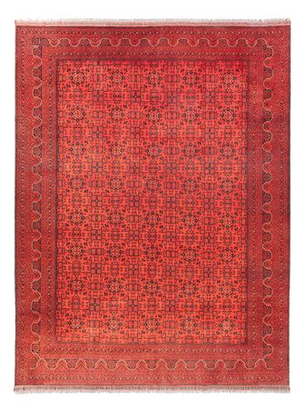 Afghaans tapijt - Kunduz - 393 x 300 cm - rood