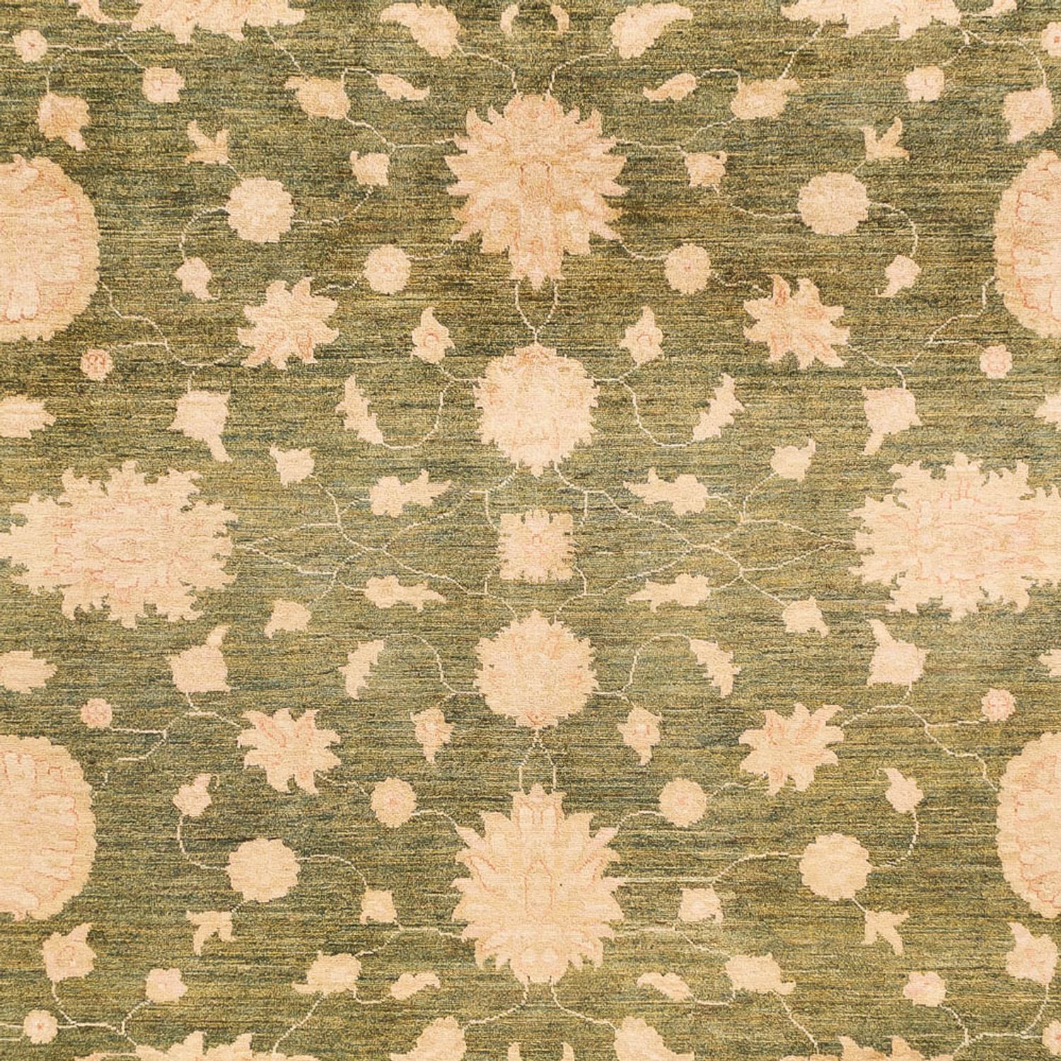 Ziegler Carpet - 365 x 275 cm - olivgrön