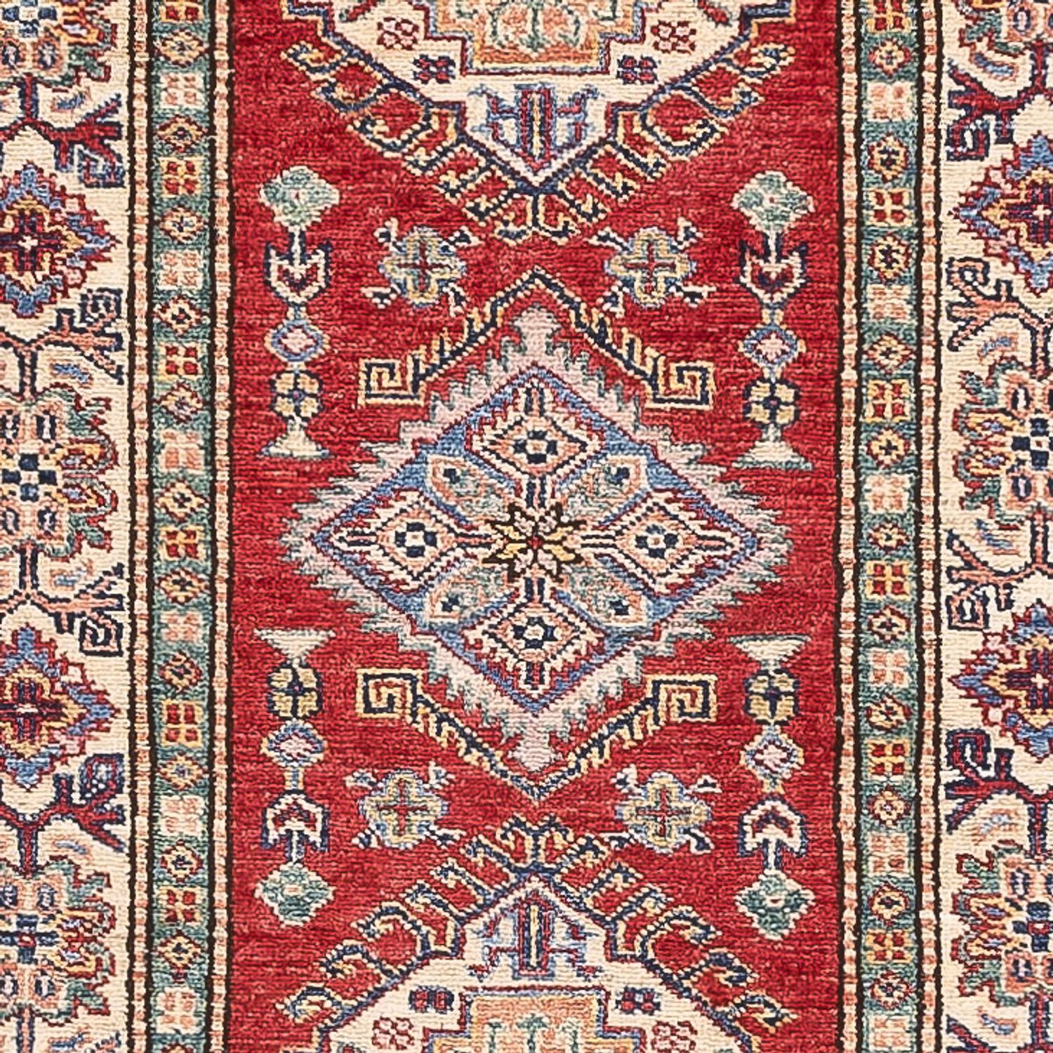 Biegacz Dywan Ziegler - Kazak - 292 x 81 cm - czerwony