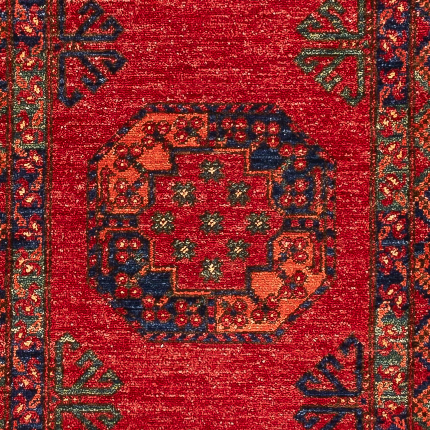 Tappeto corsia Tappeto afgano - 368 x 85 cm - rosso