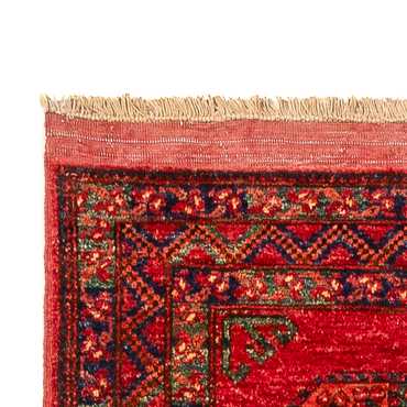 Loper Afghaans tapijt - 368 x 85 cm - rood