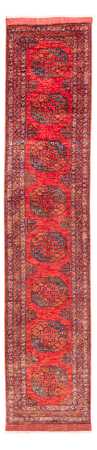 Tapis de couloir Tapis afghan - 390 x 82 cm - rouge