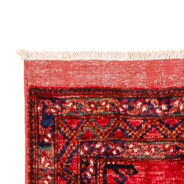 Loper Afghaans tapijt - 395 x 77 cm - rood