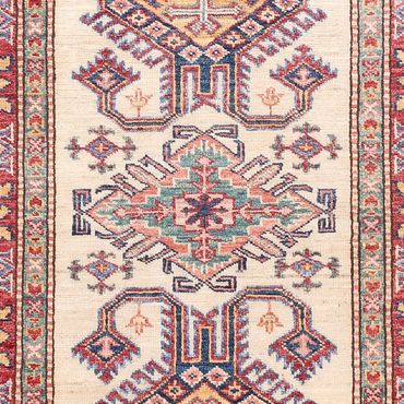 Corredor Tapete Ziegler - Kazak - 296 x 80 cm - bege