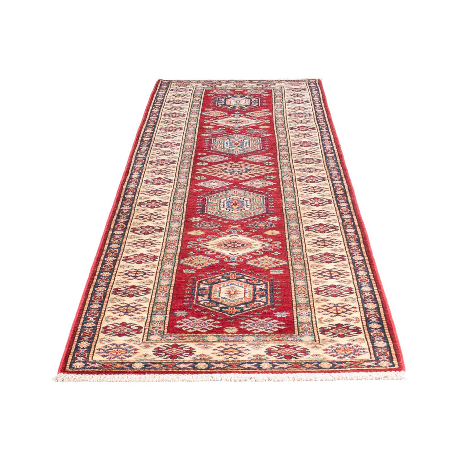 Tapis de couloir Tapis Ziegler - Kazak - 300 x 80 cm - rouge