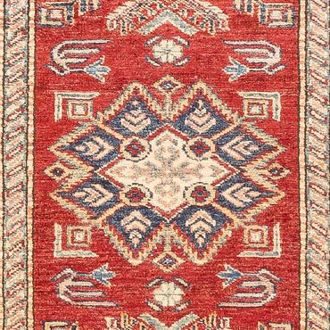 Tappeto corsia Tappeto Ziegler - Kazak - 304 x 83 cm - rosso