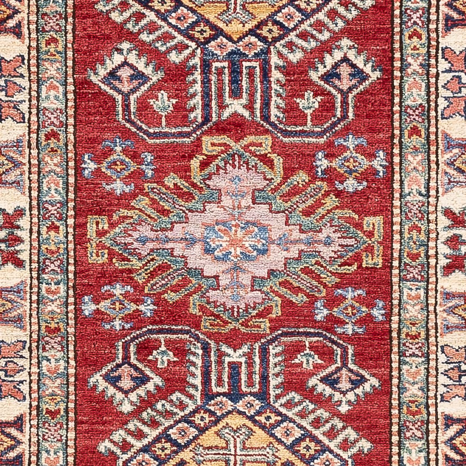 Tapis de couloir Tapis Ziegler - Kazak - 302 x 81 cm - rouge