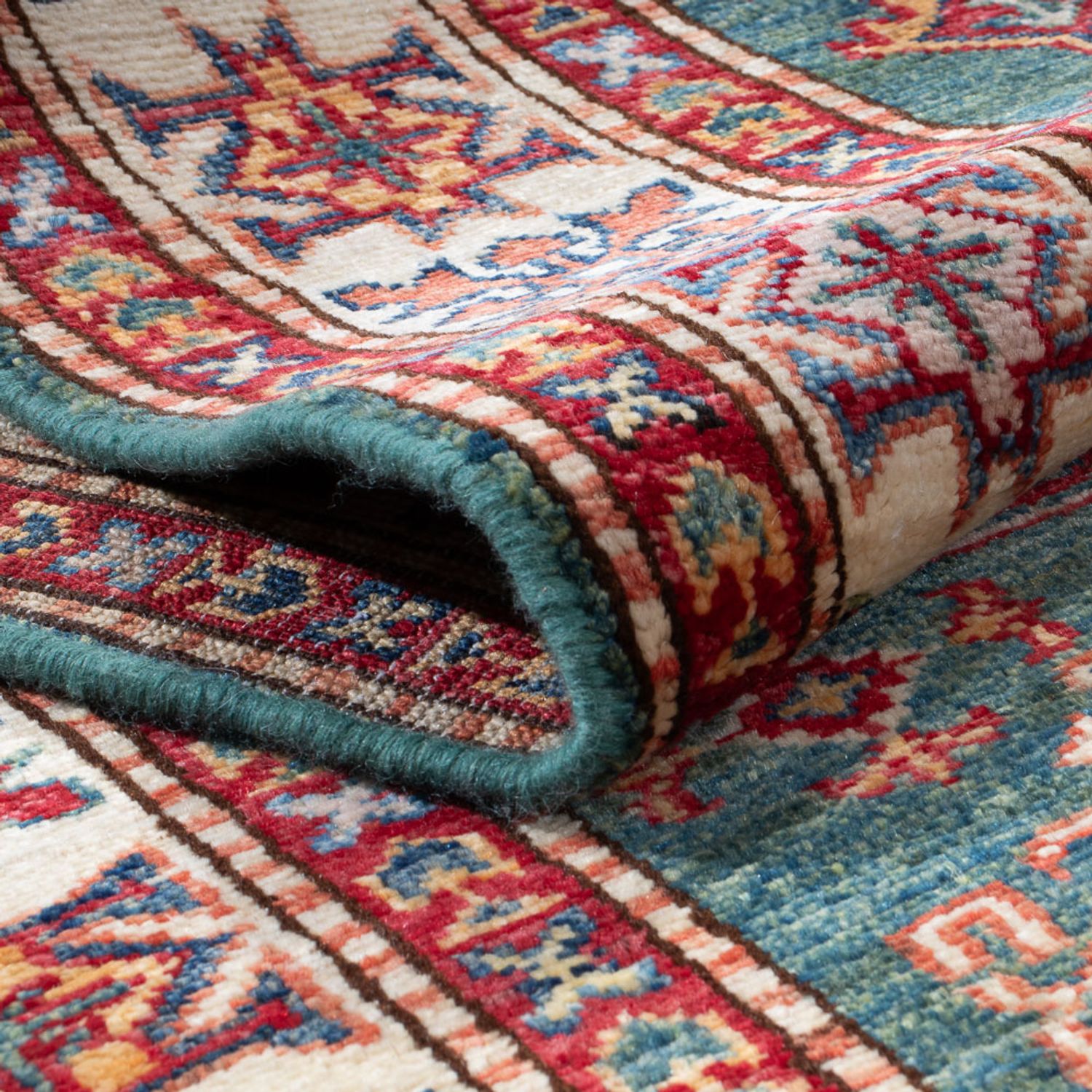 Runner Ziegler Carpet - Kazak - 298 x 81 cm - grön