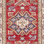 Runner Ziegler Carpet - Kazak - 293 x 81 cm - röd