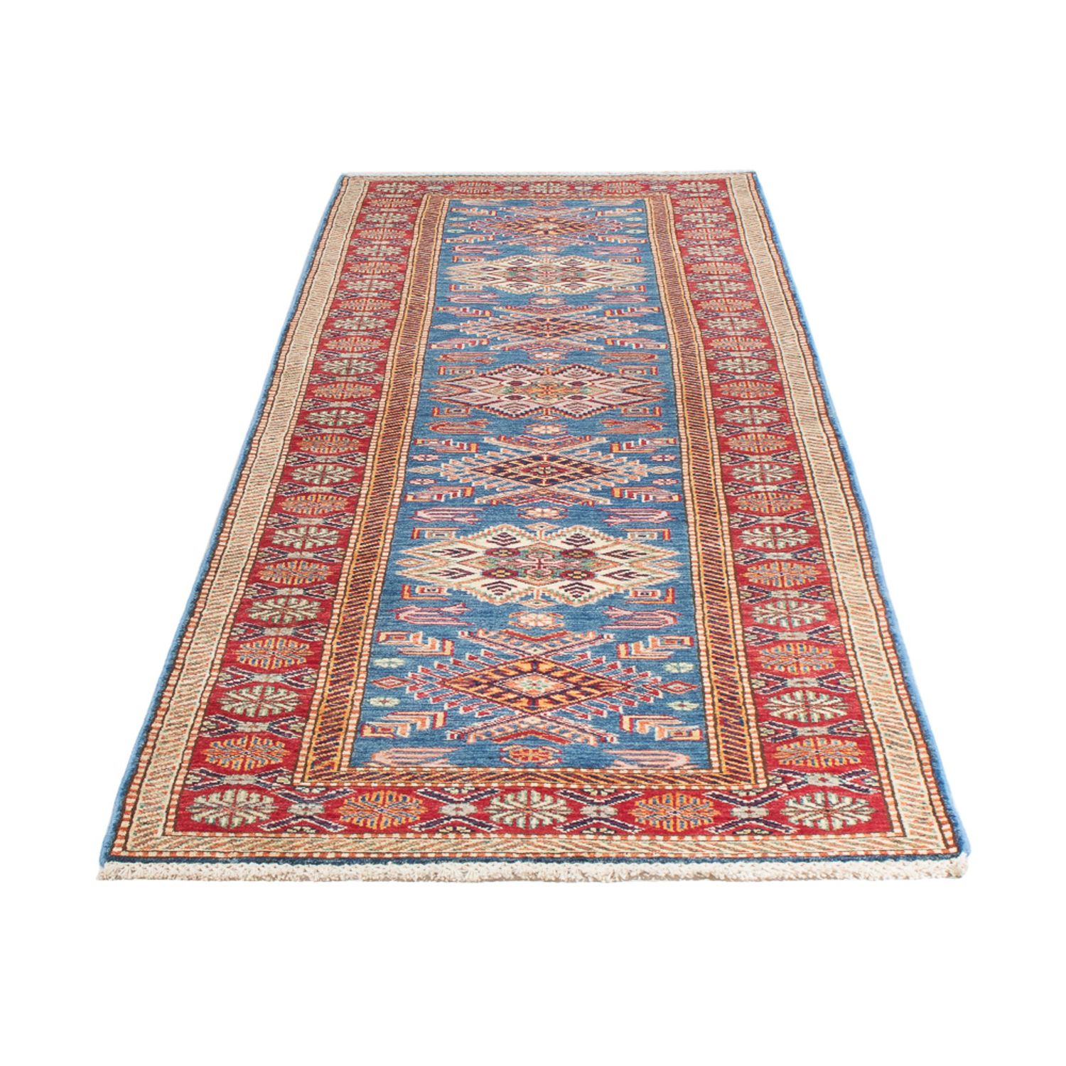 Runner Ziegler Rug - Kazak - 302 x 79 cm - blue